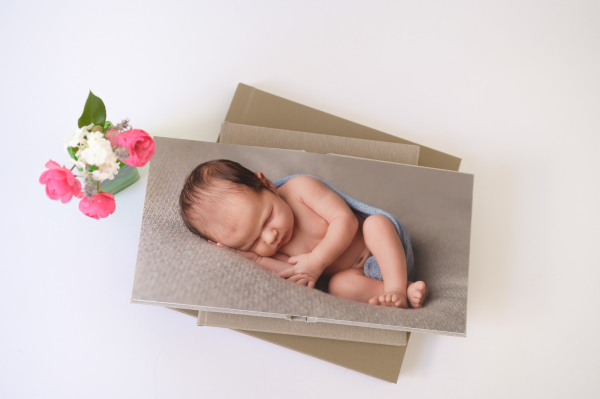 Fotoalben für Neugeborenenfotoshootings